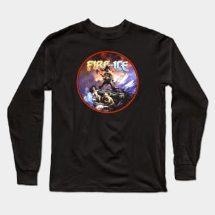 Fire and Ice (Black Print) Long Sleeve T-Shirt